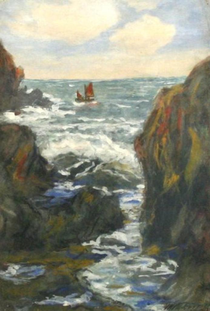 William Edwin Atkinson (1862-1926) - Rocks and Sea Polperro