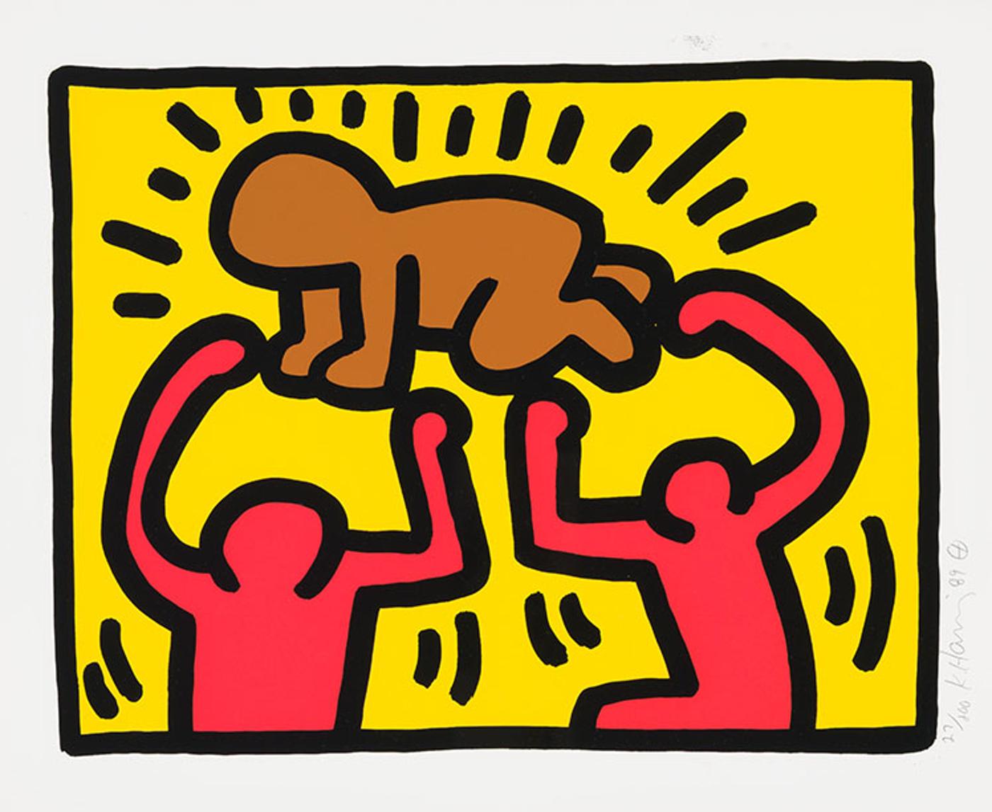 Keith Haring (1958-1990) - Untitled (Plate 4 from Pop Shop IV)