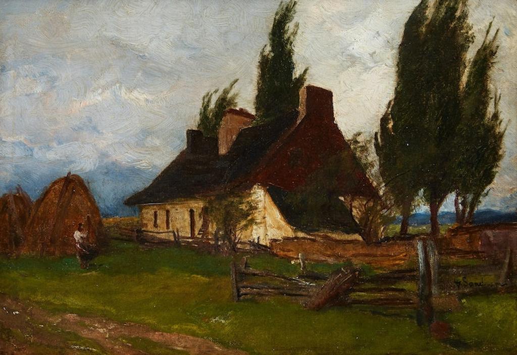 Henry John Sandham (1842-1910) - Vieille ferme du Quebec