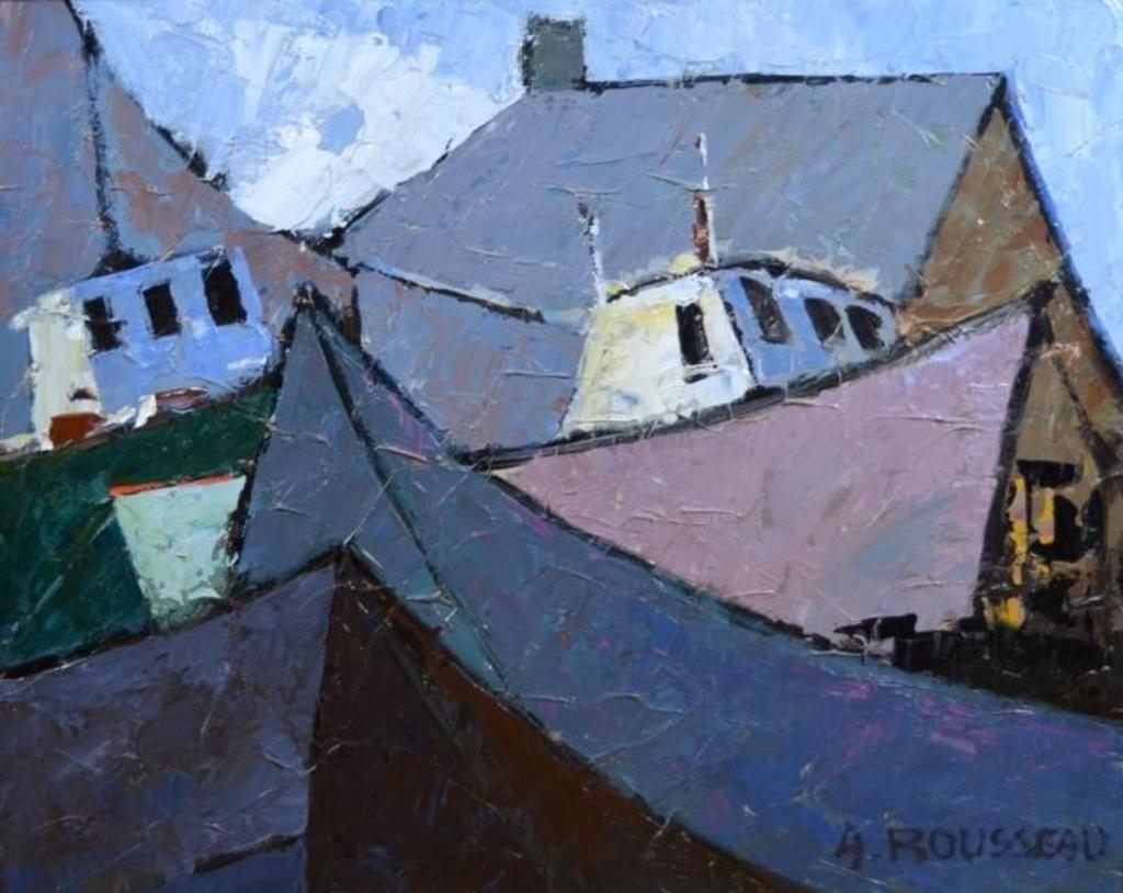 Albert Rousseau (1908-1982) - Bateaux aux Repos, Gaspesie