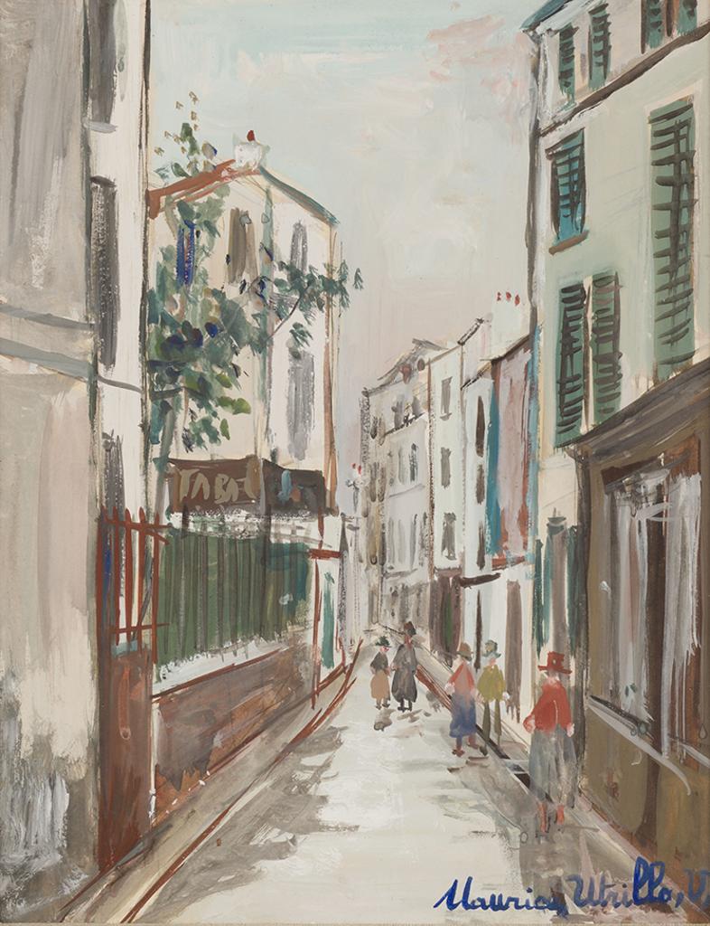Maurice Utrillo (1883-1955) - Promenade dans la ruelle