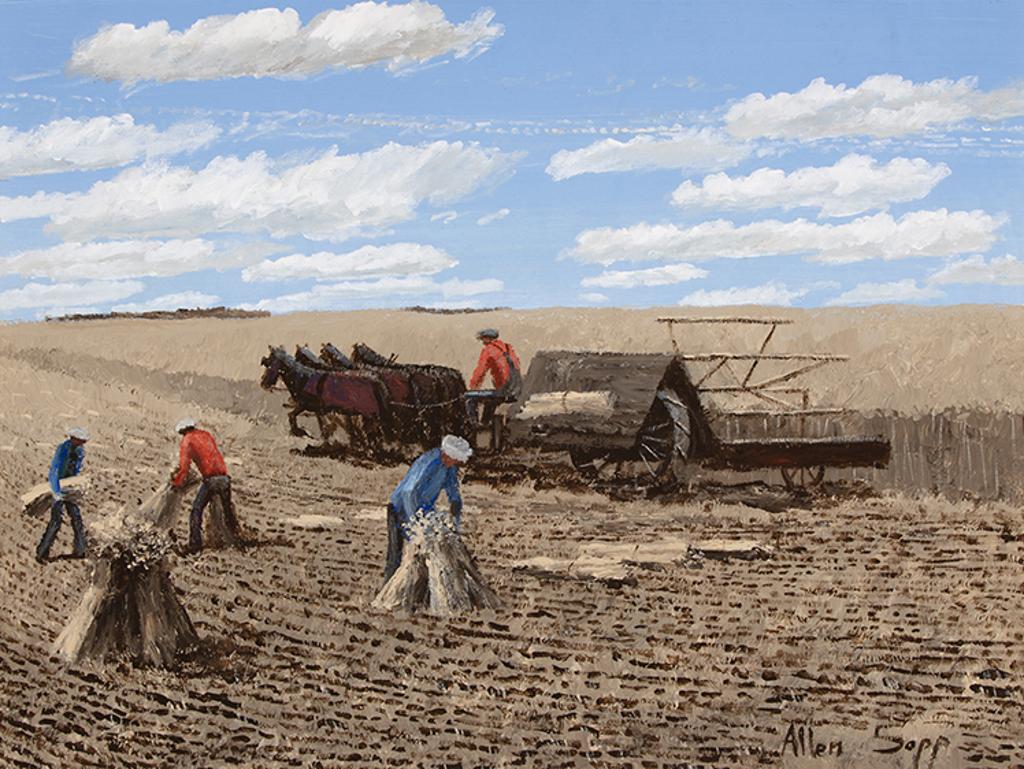 Allen Fredrick Sapp (1929-2015) - Picking Up the Oats