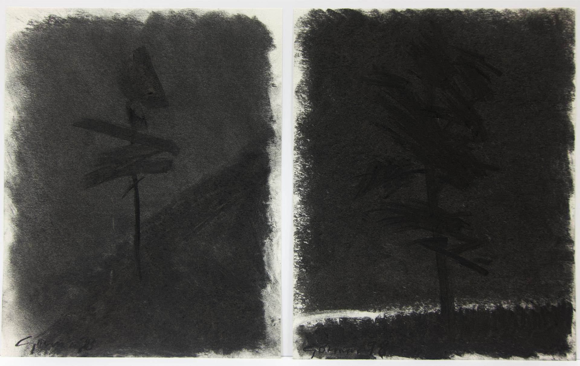 Richard Borthwick Gorman (1935-2010) - Study For Orpheus Series (Tree Studies)
