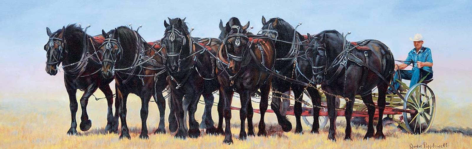 Judie Popplewell - Untitled - Team of Horses