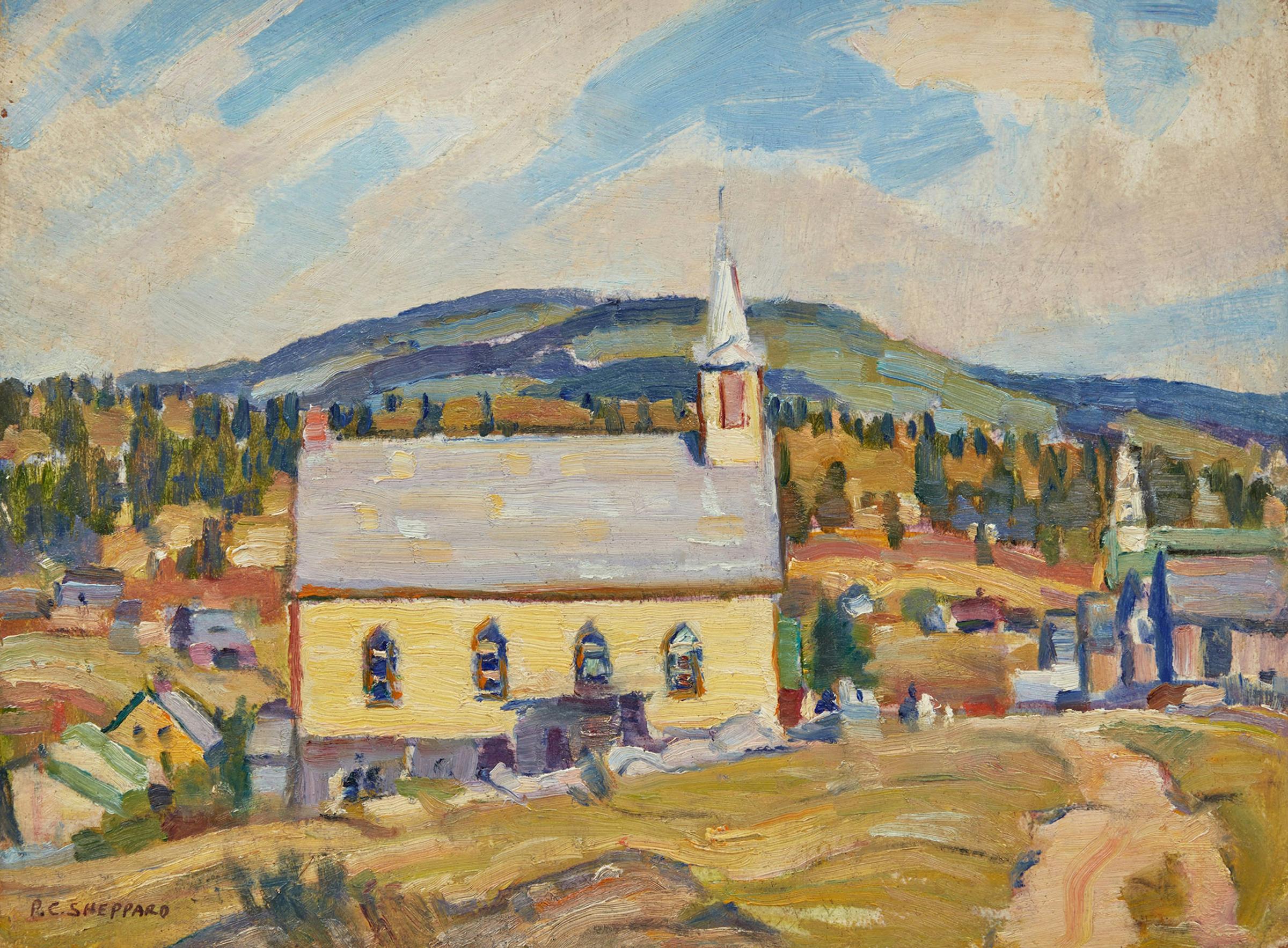 Peter Clapham (P.C.) Sheppard (1882-1965) - St. Hilarion Beyond Lake St. Paul, Quebec