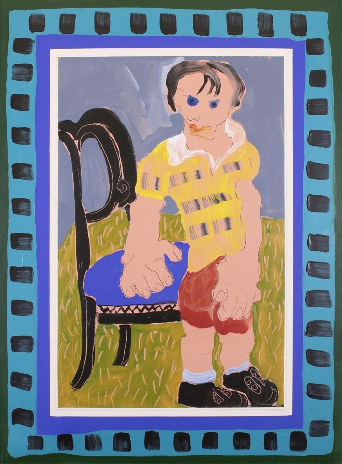 Leslie Donald Poole (1942) - Boy On Carpet; 1982