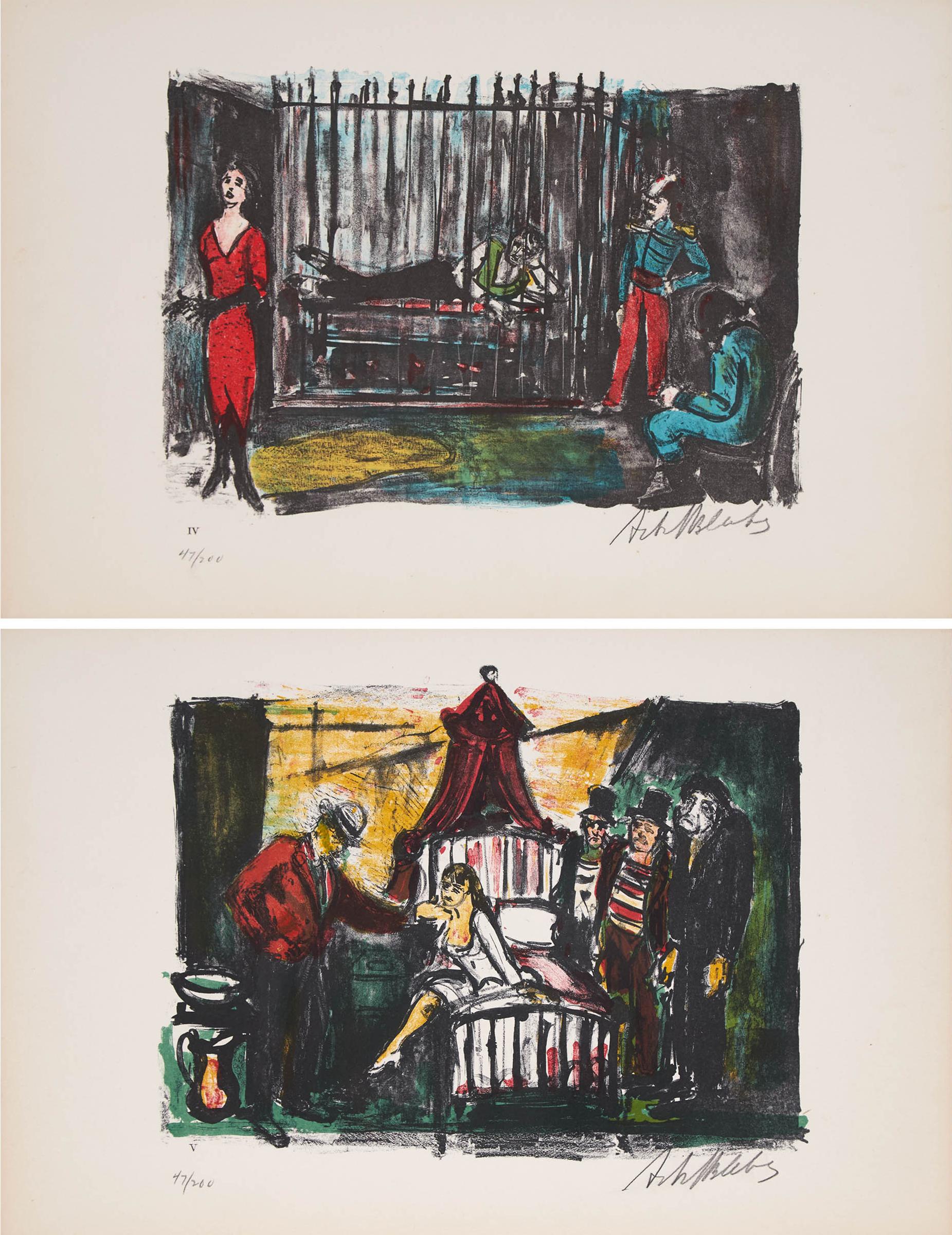 Arbit Blatas - Plates Iv And V From Bertolt Brecht's 