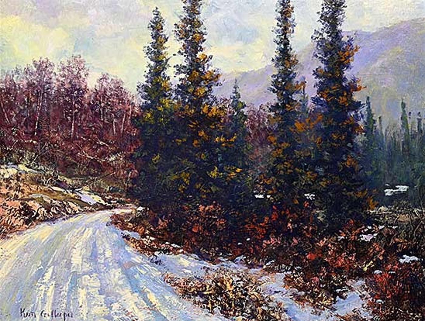 Ken Gillespie (1948) - Untitled - Snowy Corner