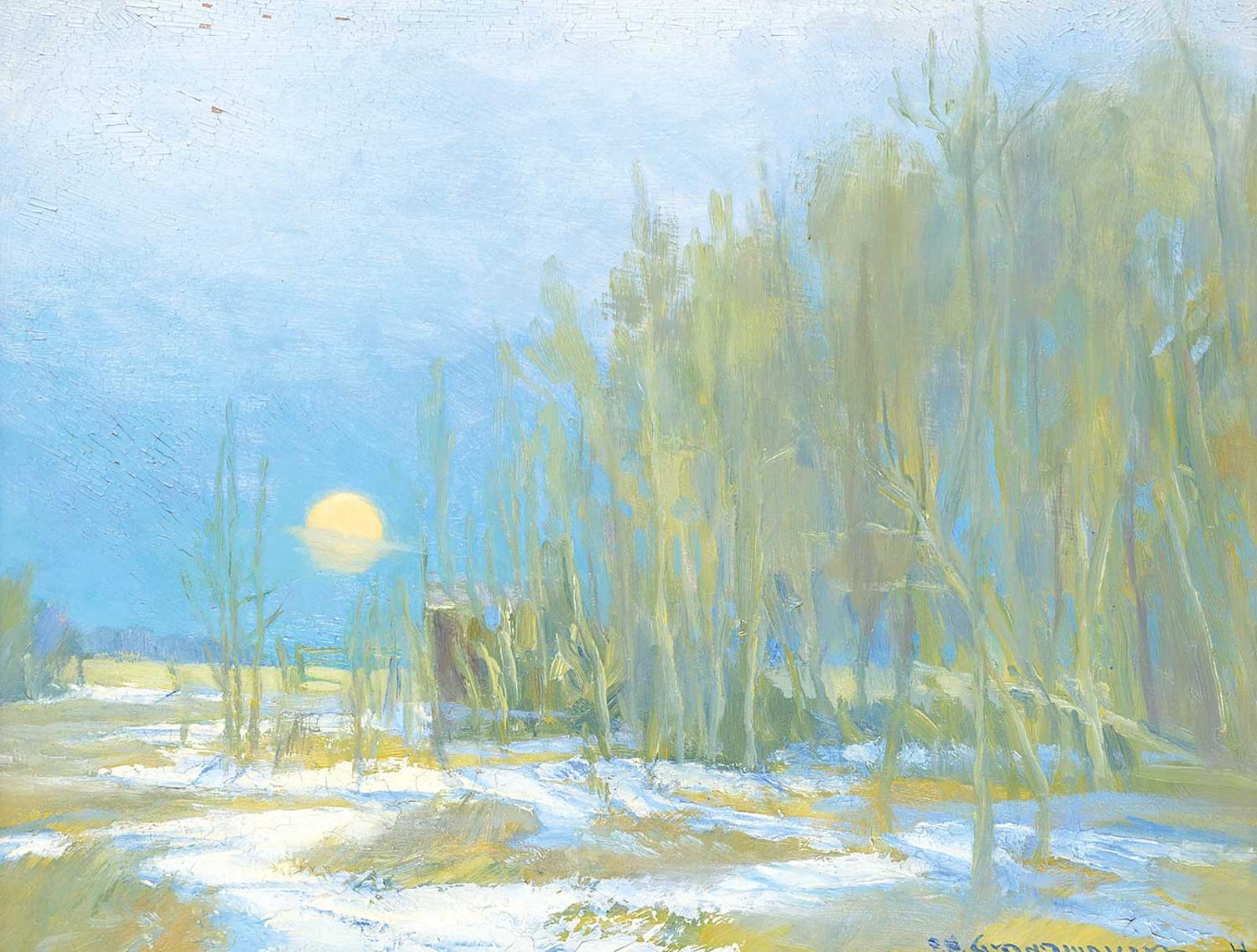 Orestes Nicholas (Rick) Grandmaison (1932-1985) - Winter Moonrise