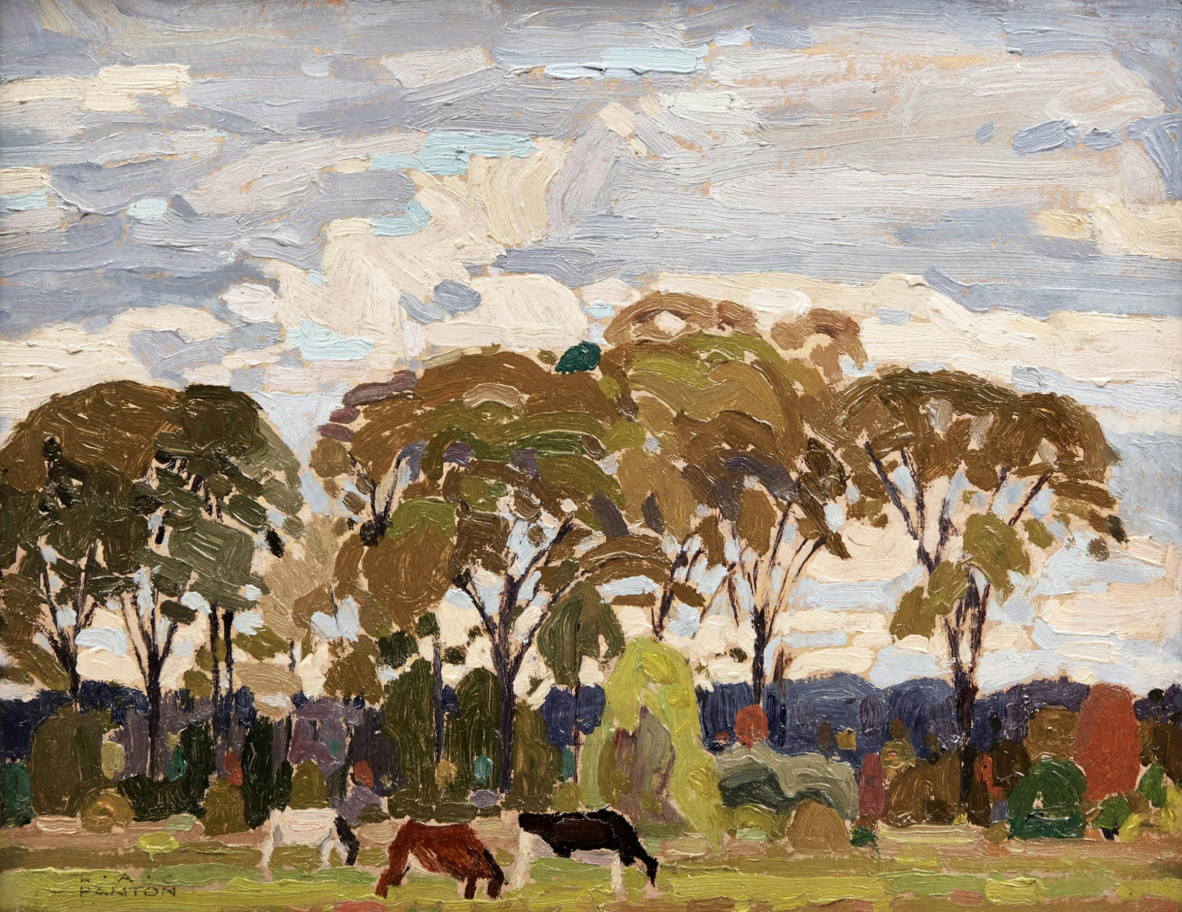 Lawrence Arthur Colley Panton (1894-1954) - Untitled (Pastoral Landscape with Cows)