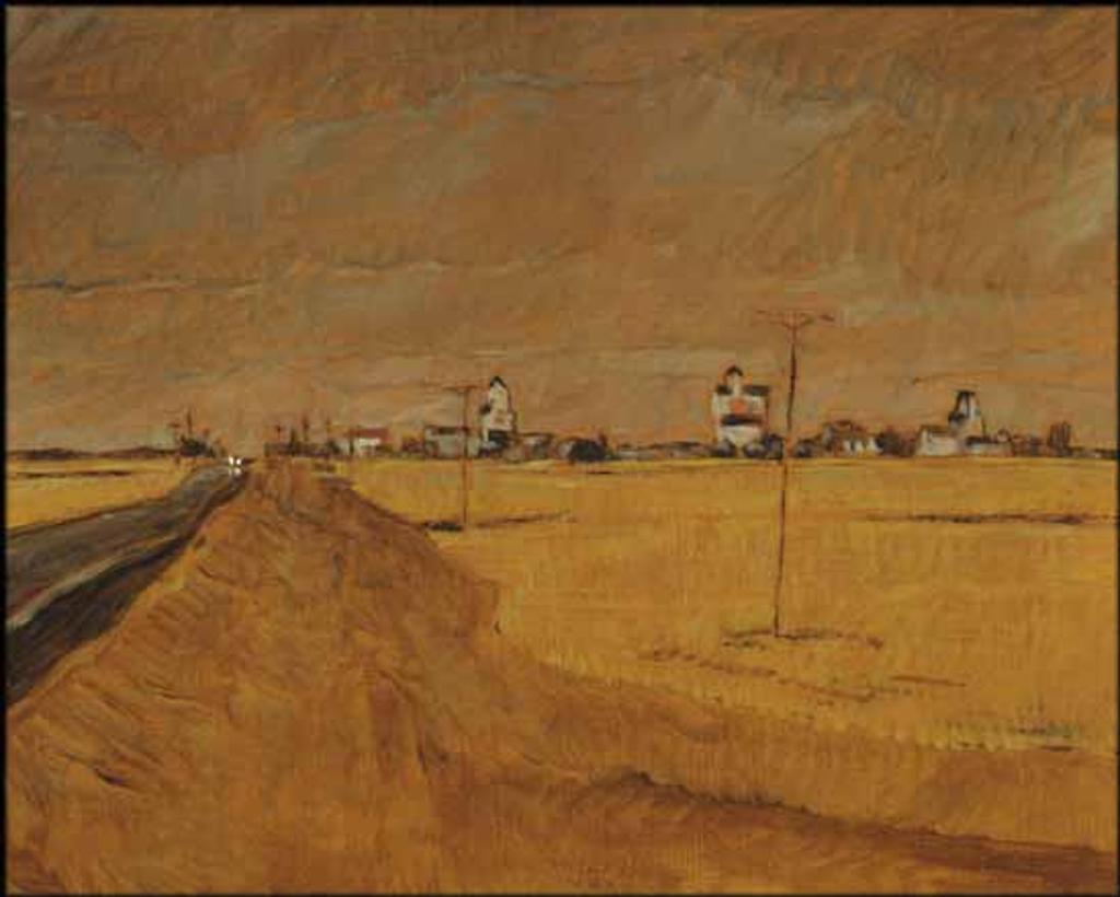 Robert Francis Michael McInnis (1942) - Rainy Day at Pense, Saskatchewan