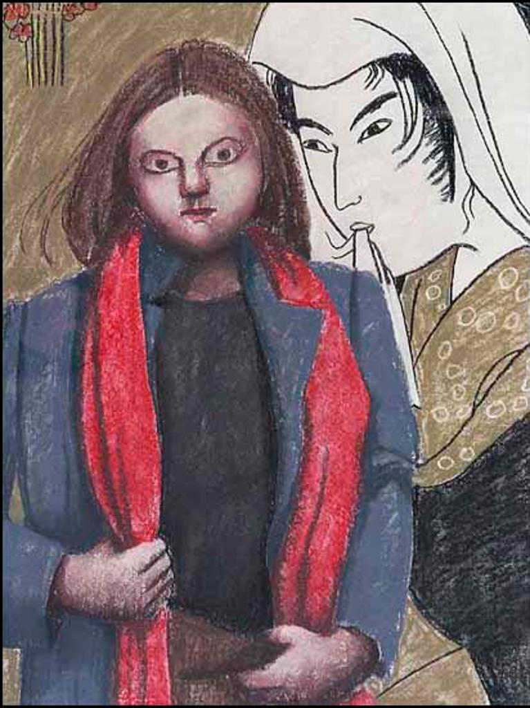 Louise Scott (1936-2007) - Geisha and Red Scarf (02973/2013-2570)