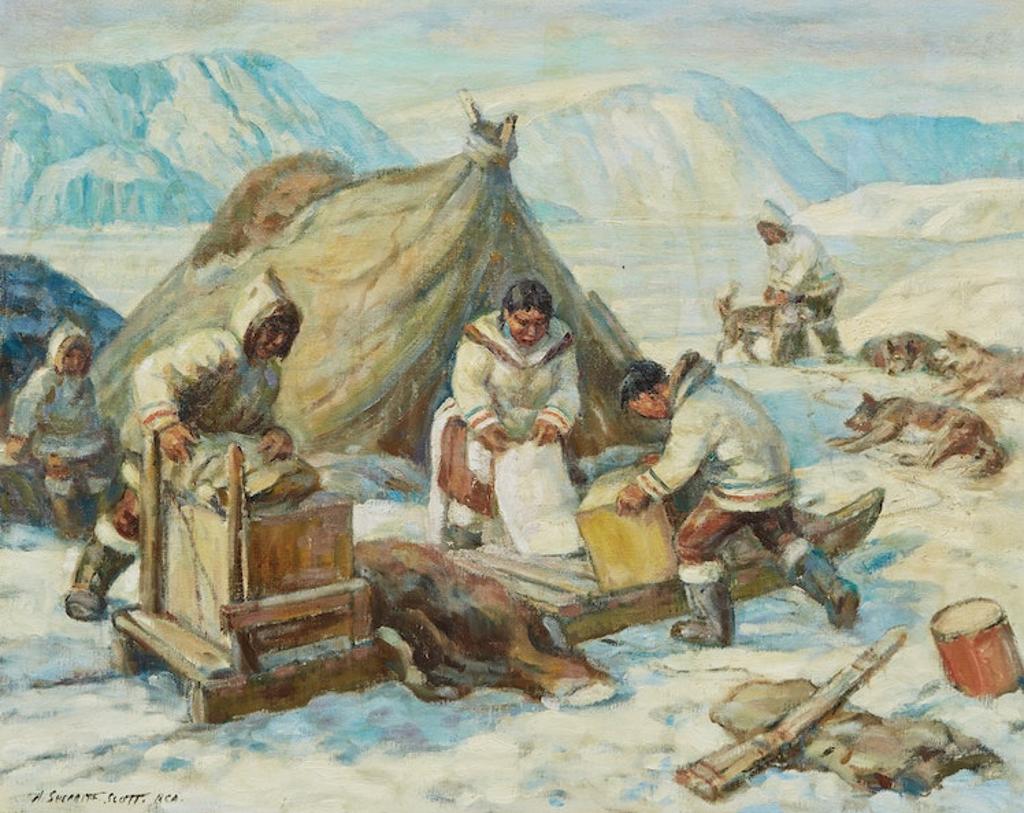 Adam Sherriff Scott (1887-1980) - Inuit Camp