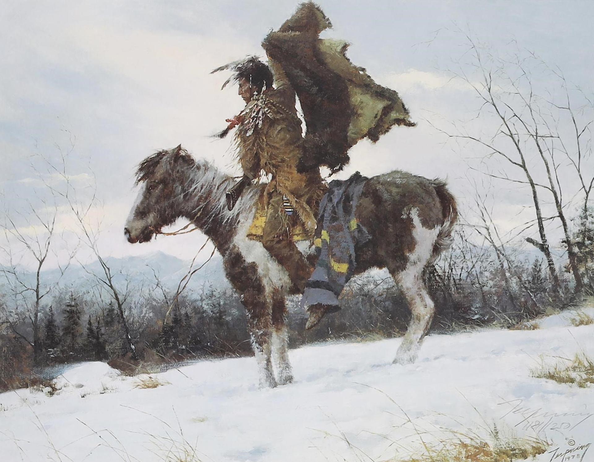 Howard Terpning (1927) - “The Signal”; 1985; ed. #118/250