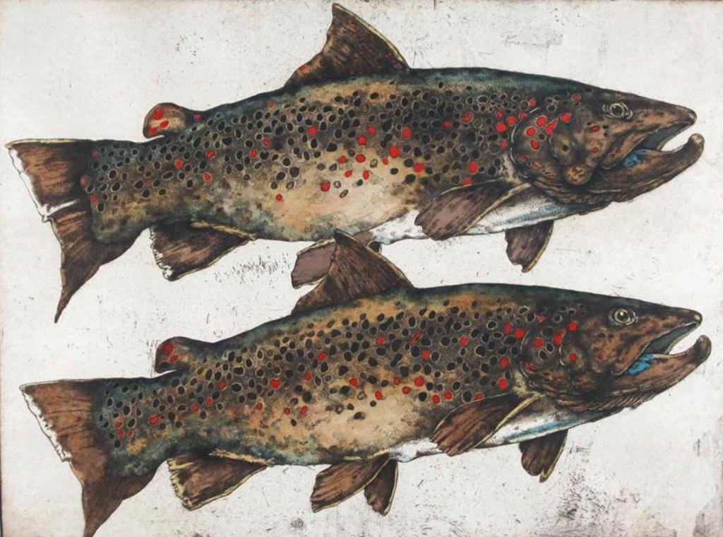 Jack Lee Cowin (1947-2014) - Brown On Brown (Western Trout Series); 1983