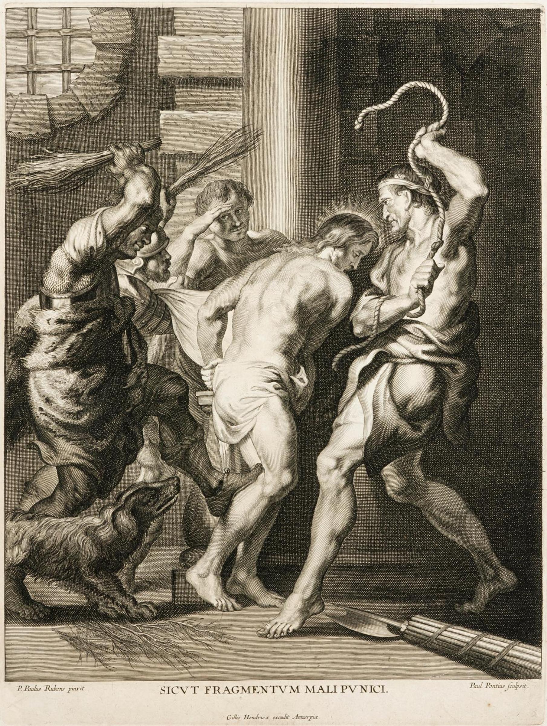 Paulus Pontius (1603) - The Flagellation of Christ - After Peter Paul Rubens