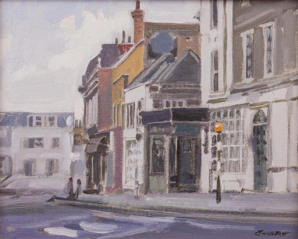 Peter Maxwell Ewart (1918-2001) - Heath Street - From Hampstead
