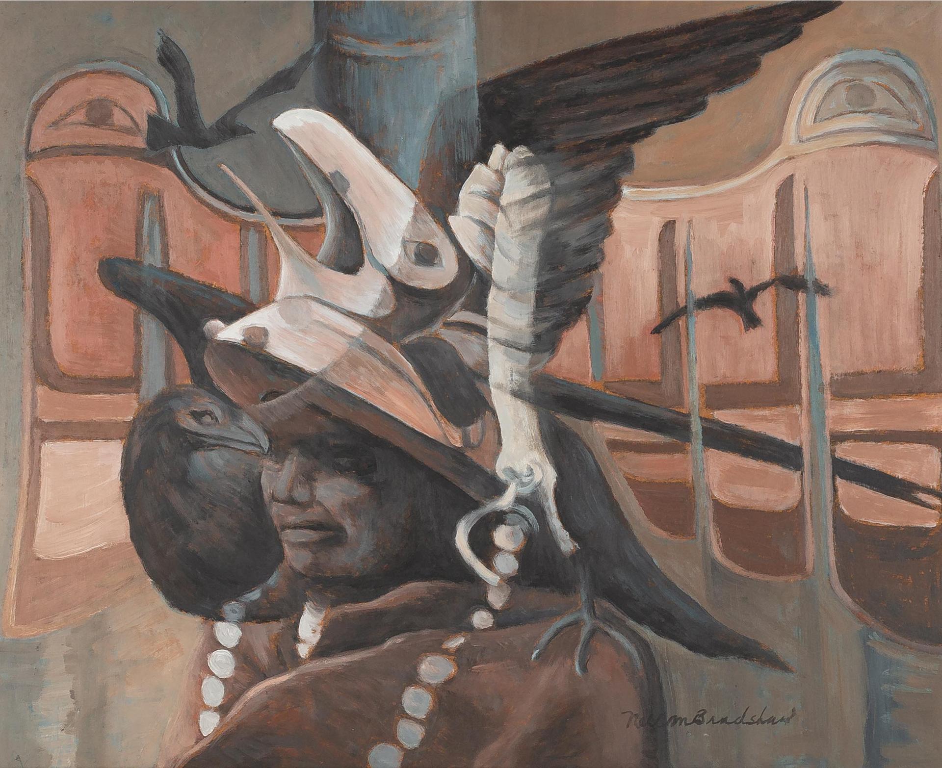 Nell Marion Bradshaw (1904-1997) - Raven Clan Hat & Spirit Of The Raven