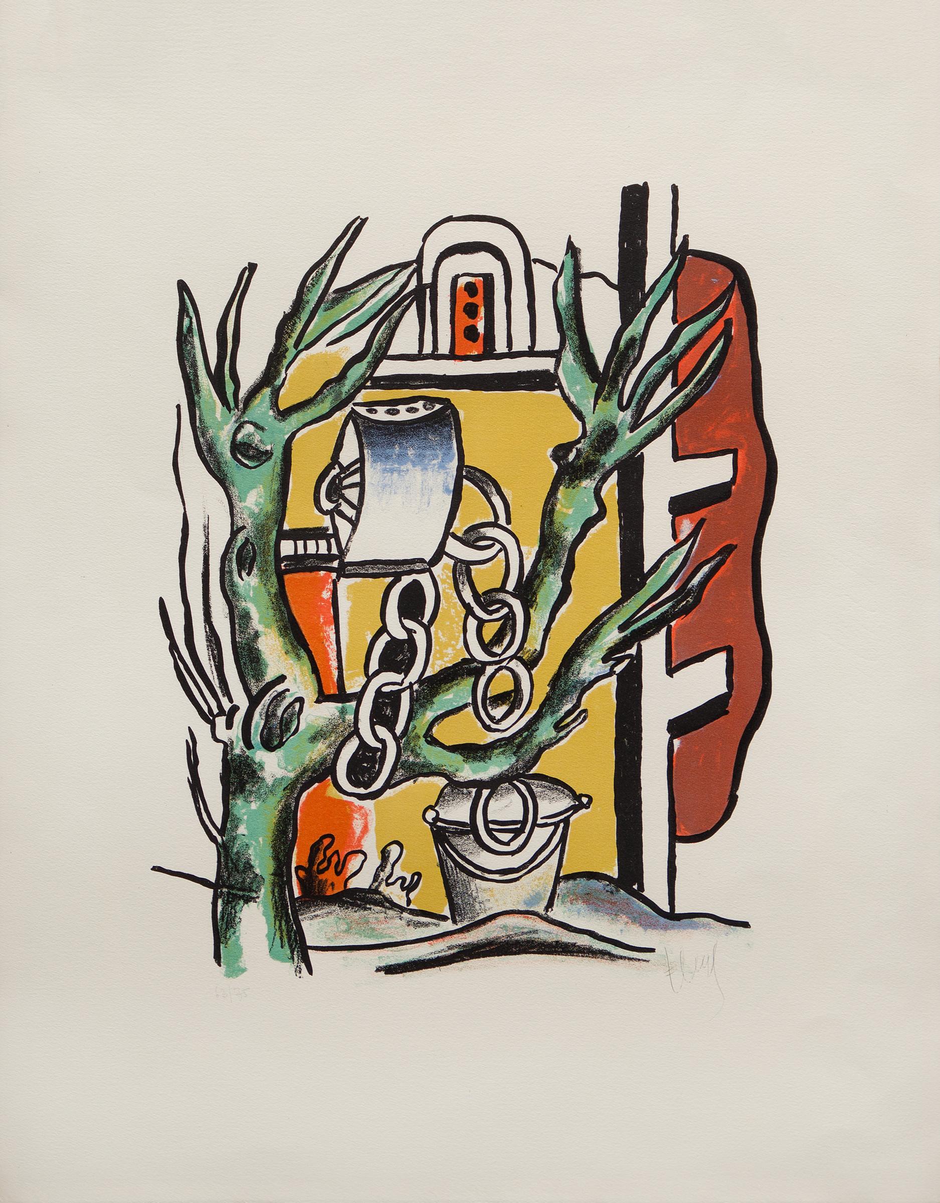 Fernand Léger (1881-1955) - Les puits, 1951