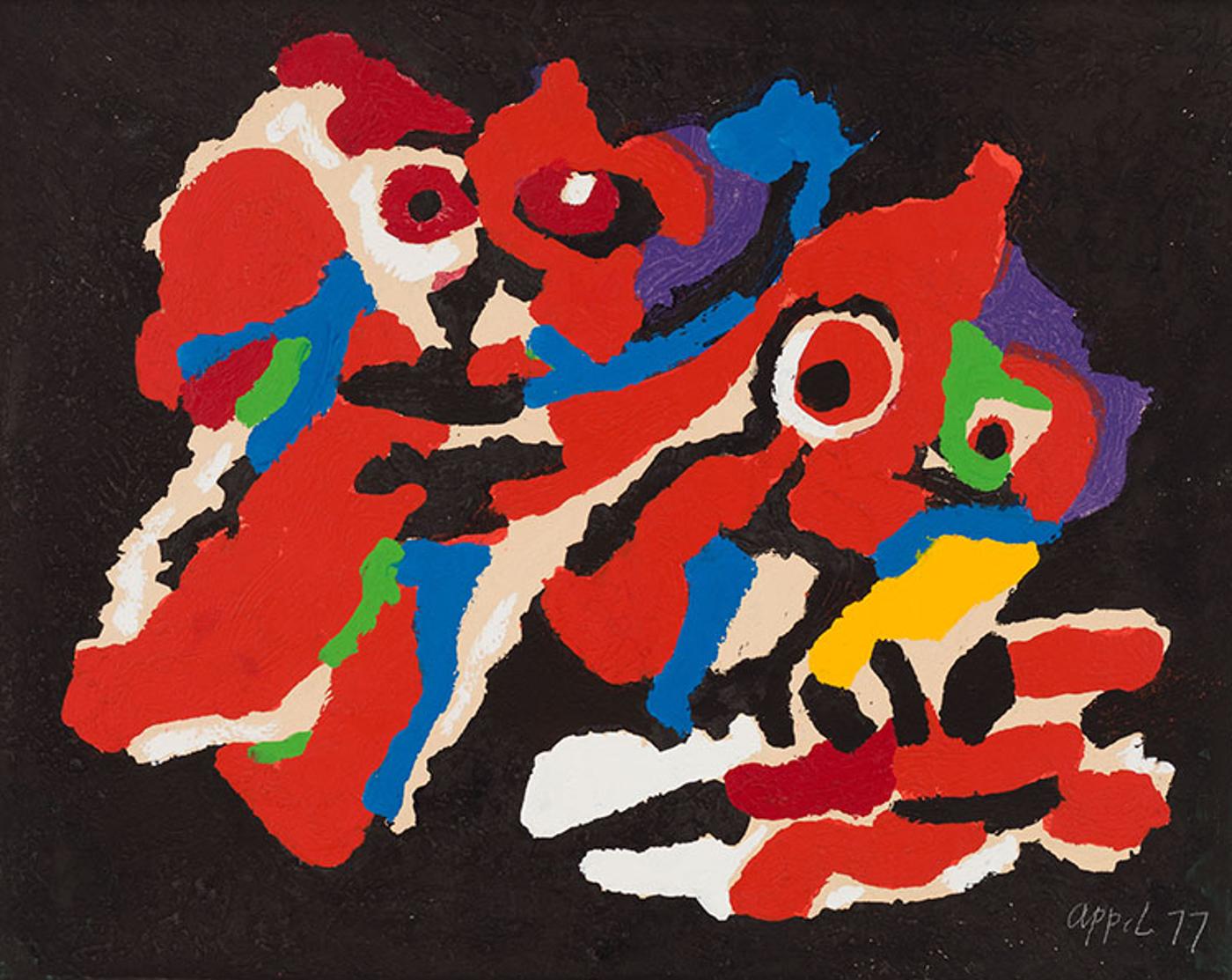 Karel Appel (1921-2006) - The First Kiss