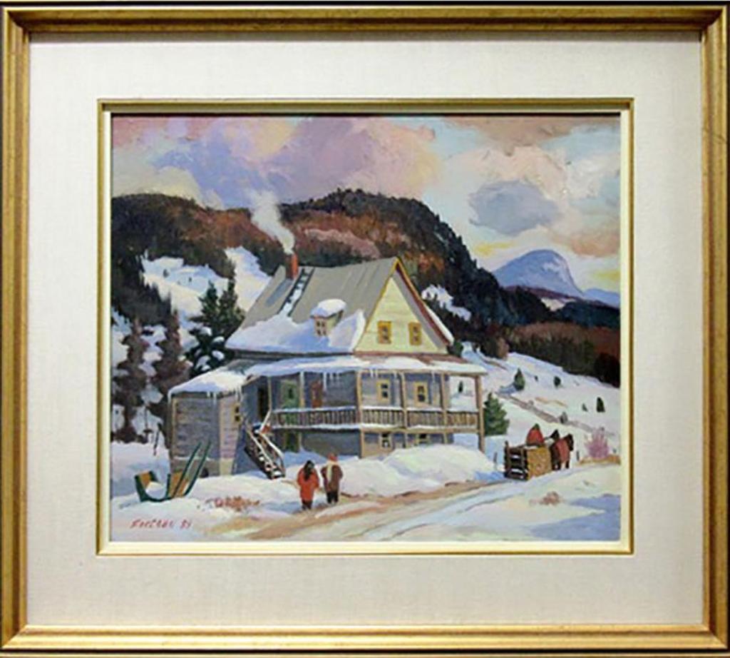 Marcel Fecteau (1927) - Yellow House, Chicoutimi, P.Q.