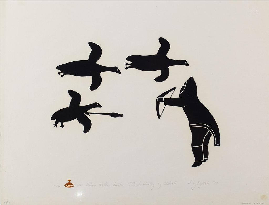 Helen Mabel Nigiyok Kalvak (1901-1984) - Ducking Hunting