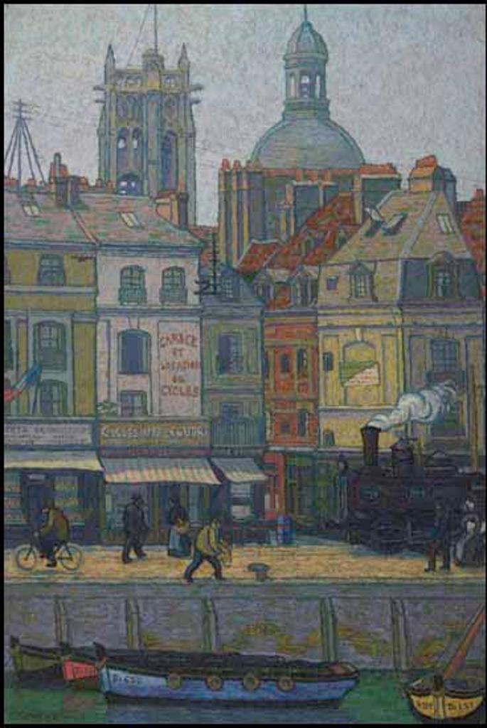 Charles Ginner (1878-1952) - Le Quai Duquesne, Dieppe