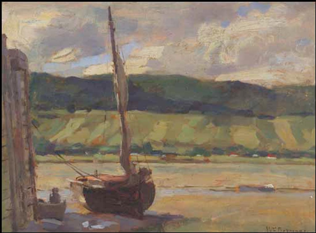 William Brymner (1855-1925) - Sailboat at Low Tide