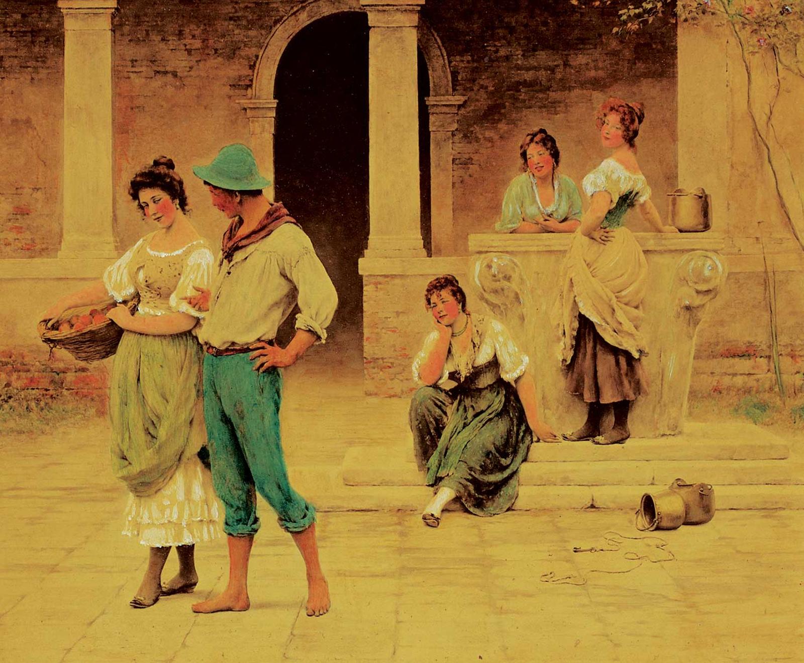 Italian School - Untitled - Who's That?