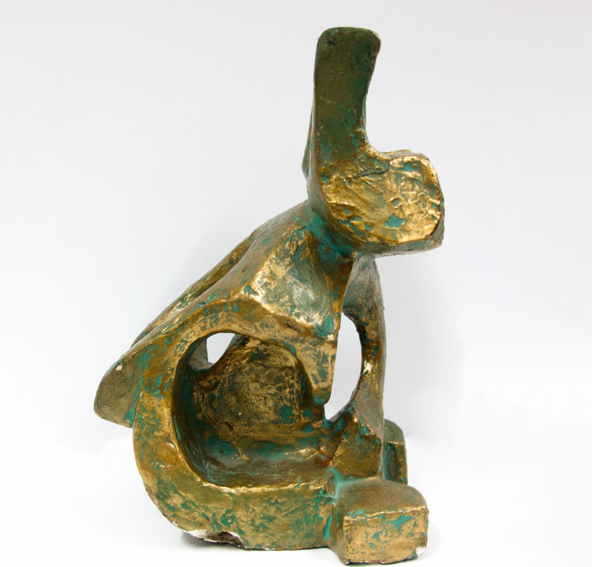 Jack Beder (1910-1987) - Squatting Figure #1 (Sculpture #77), 1969