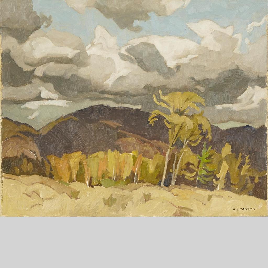 Alfred Joseph (A.J.) Casson (1898-1992) - October Storm Clouds - Grenville, Que., 1969