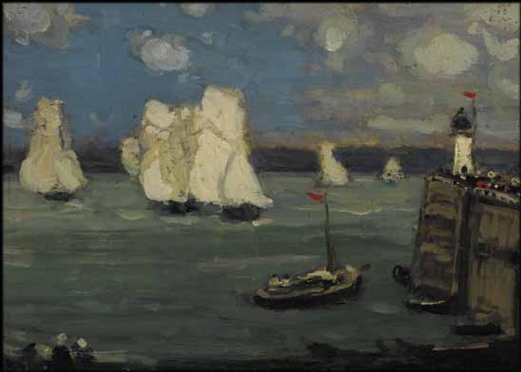 James Wilson Morrice (1865-1924) - Study for Regatta, Saint-Malo
