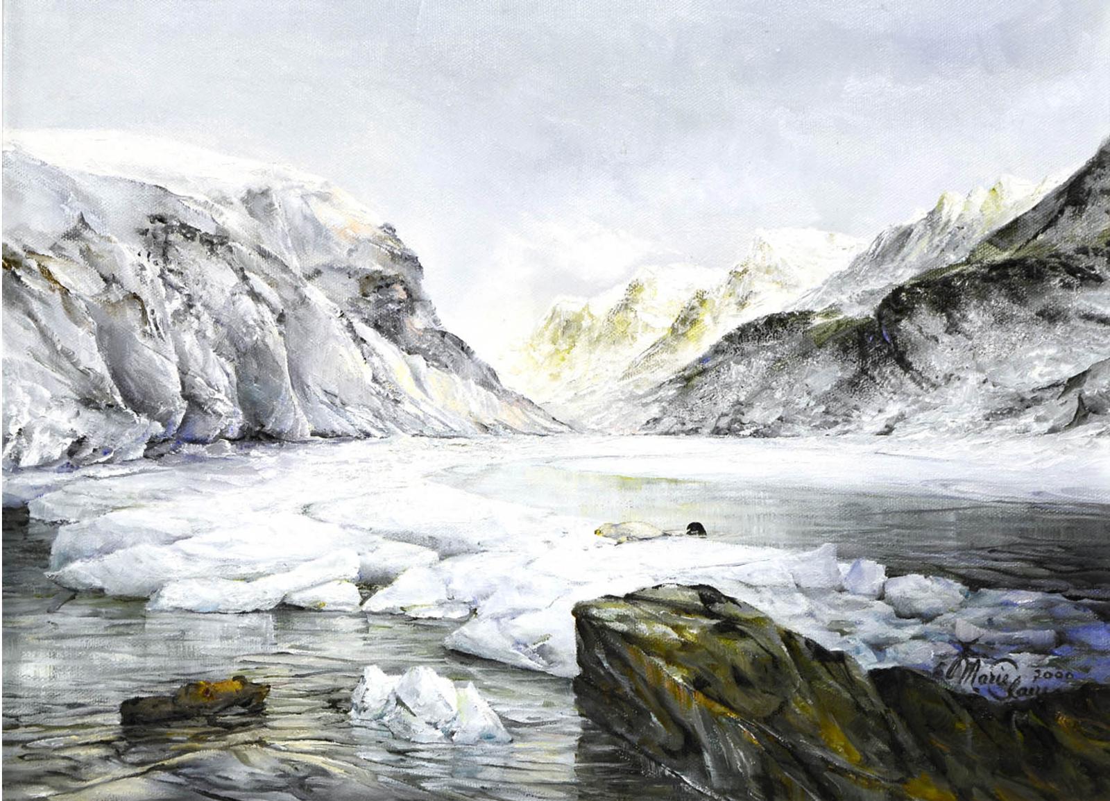 Marie Cl (1939-2002) - Seals in a fjord