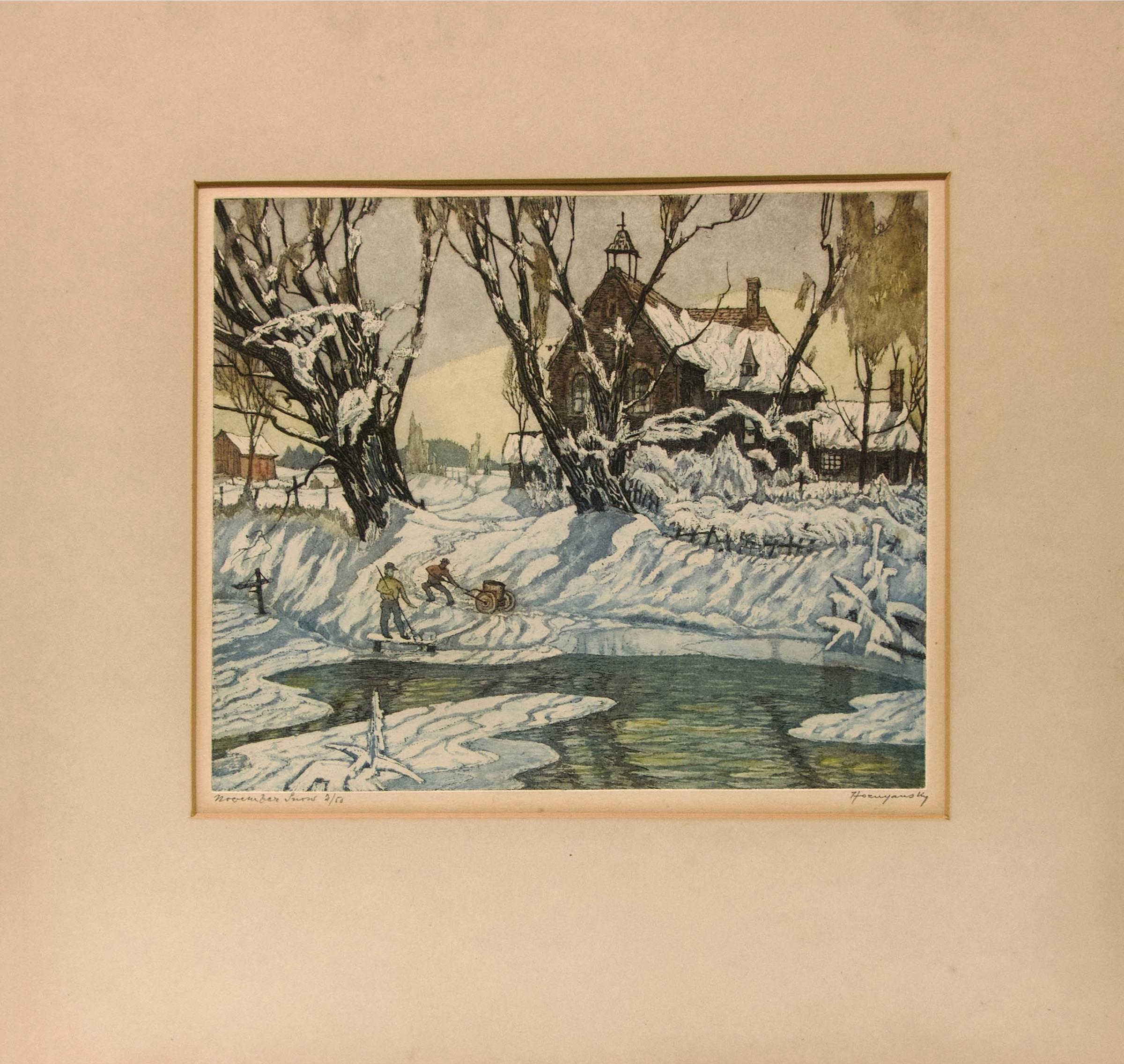 Nicholas Hornyansky (1896-1965) - November Snow