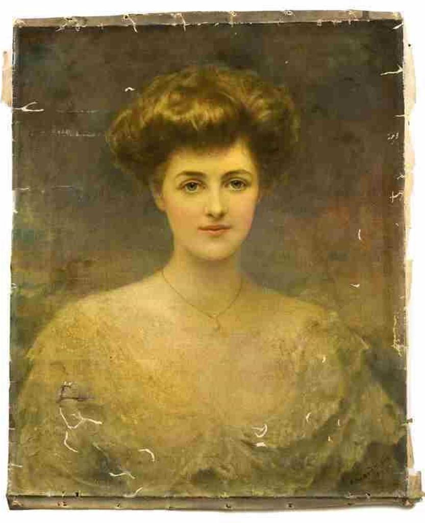 Edward Robert Hughes (1851-1914) - Portrait of a lady