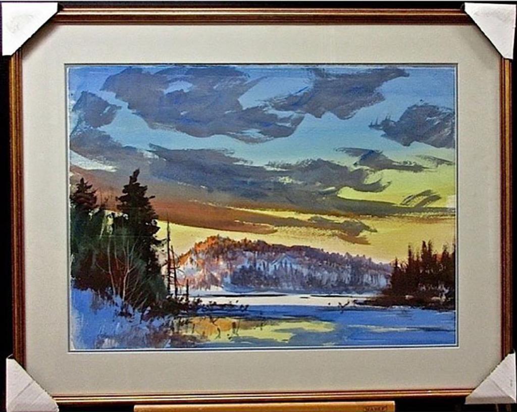 John Joy (1925-2012) - Sunset Over Lake