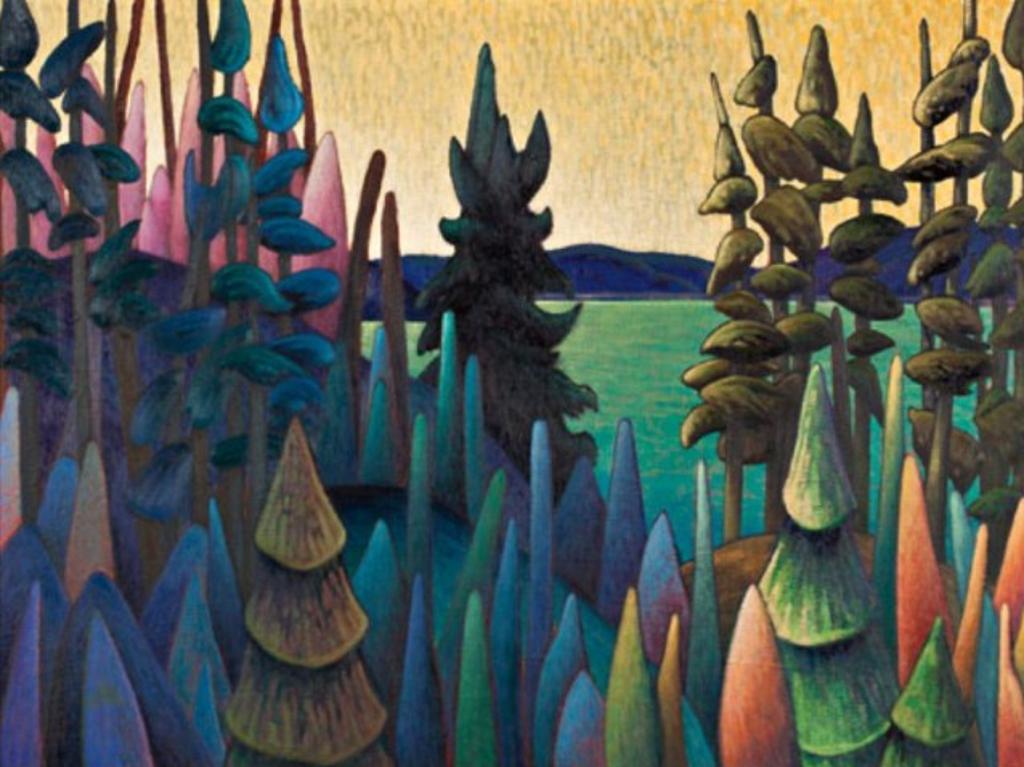 James Edward Hergel (1961) - View of Blue Mountain from Georgian Bay