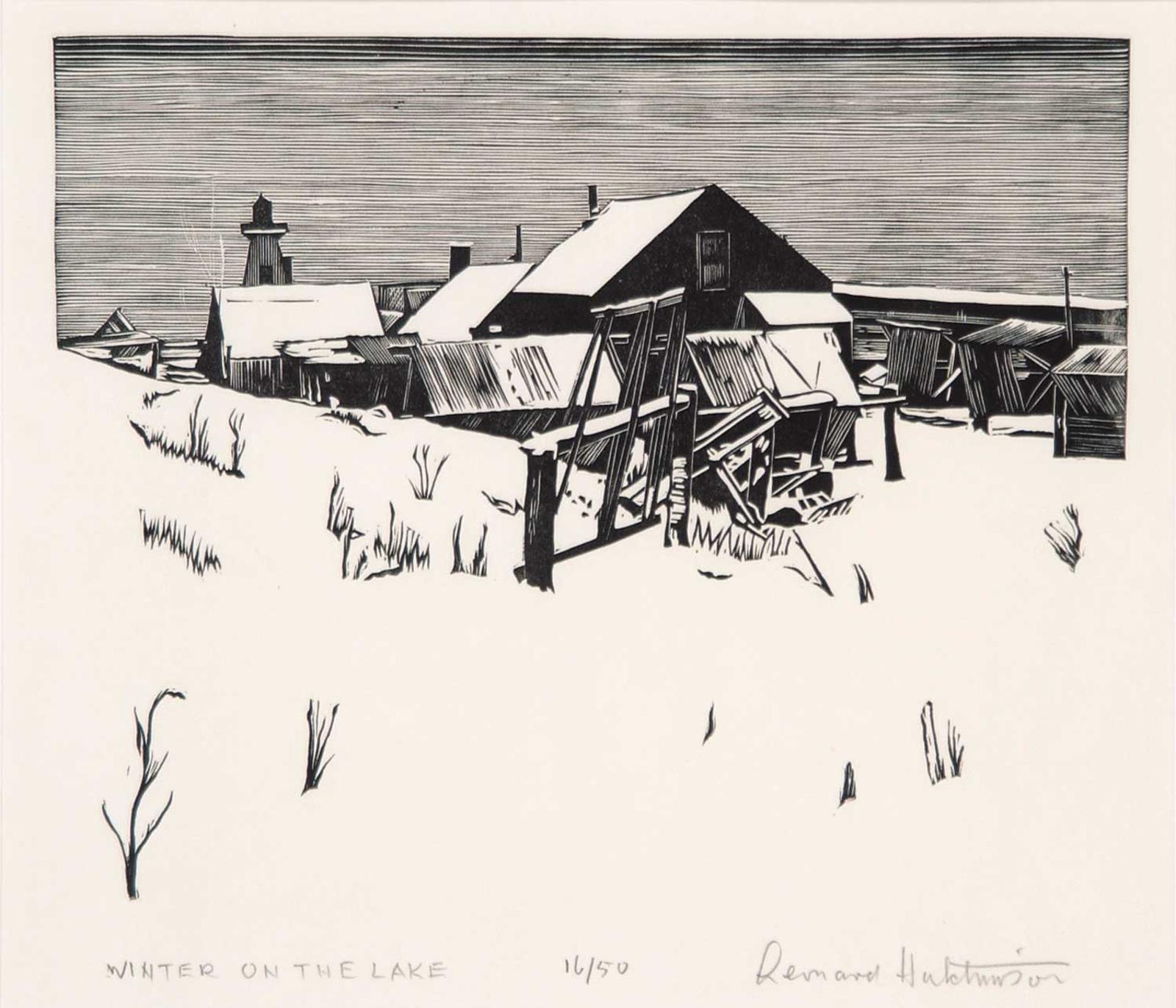 Leonard Hutchinson (1896-1980) - Winter on the Lake  #16/50