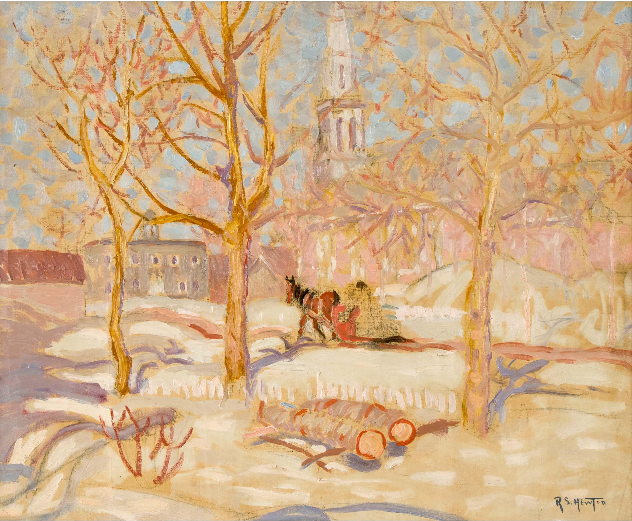 Randolph Stanley Hewton (1888-1960) - Untitled (Baie St. Paul In Winter)