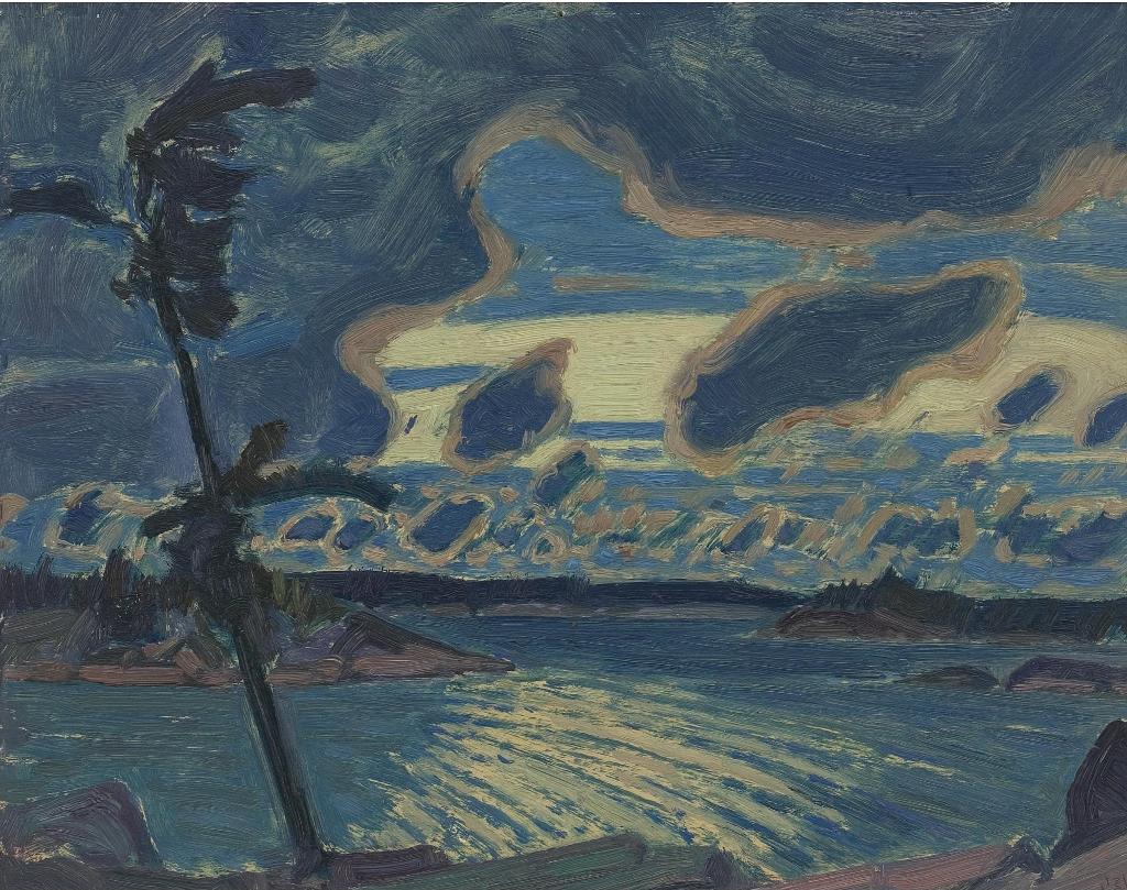 James Edward Hervey (J.E.H.) MacDonald (1873-1932) - After Sunset, Georgian Bay