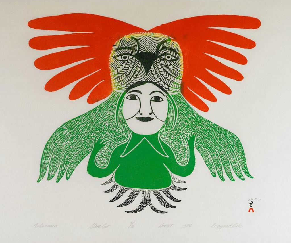 Eegyvudluk Pootoogook (1931-1999) - Owlwoman