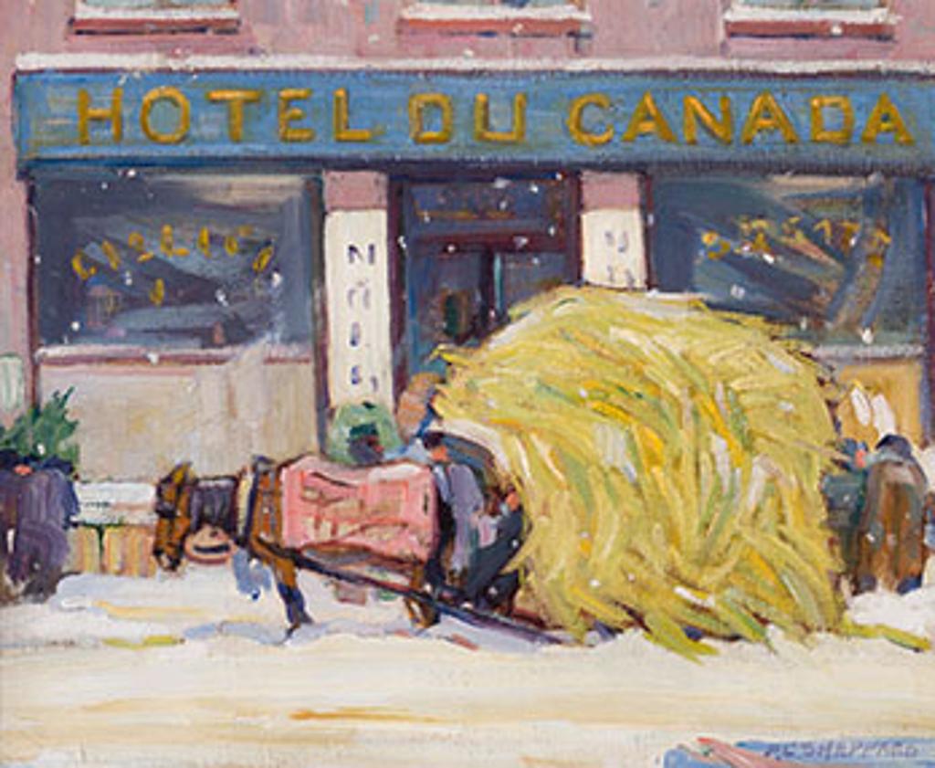 Peter Clapham (P.C.) Sheppard (1882-1965) - Winter, Bonsecours Market