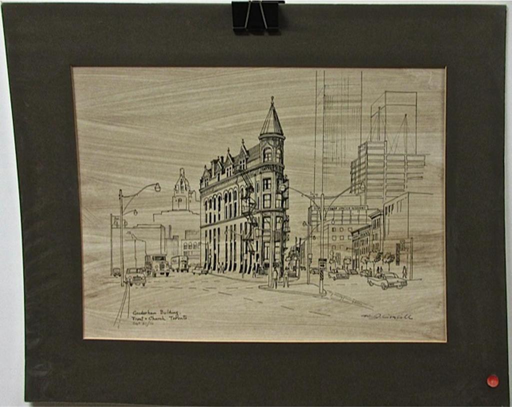 Walter Jackson Coucill (1915-1982) - Gooderham Building, Front & Church - Toronto