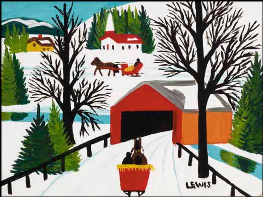 Maud Kathleen Lewis (1903-1970) - Horse and Sleigh