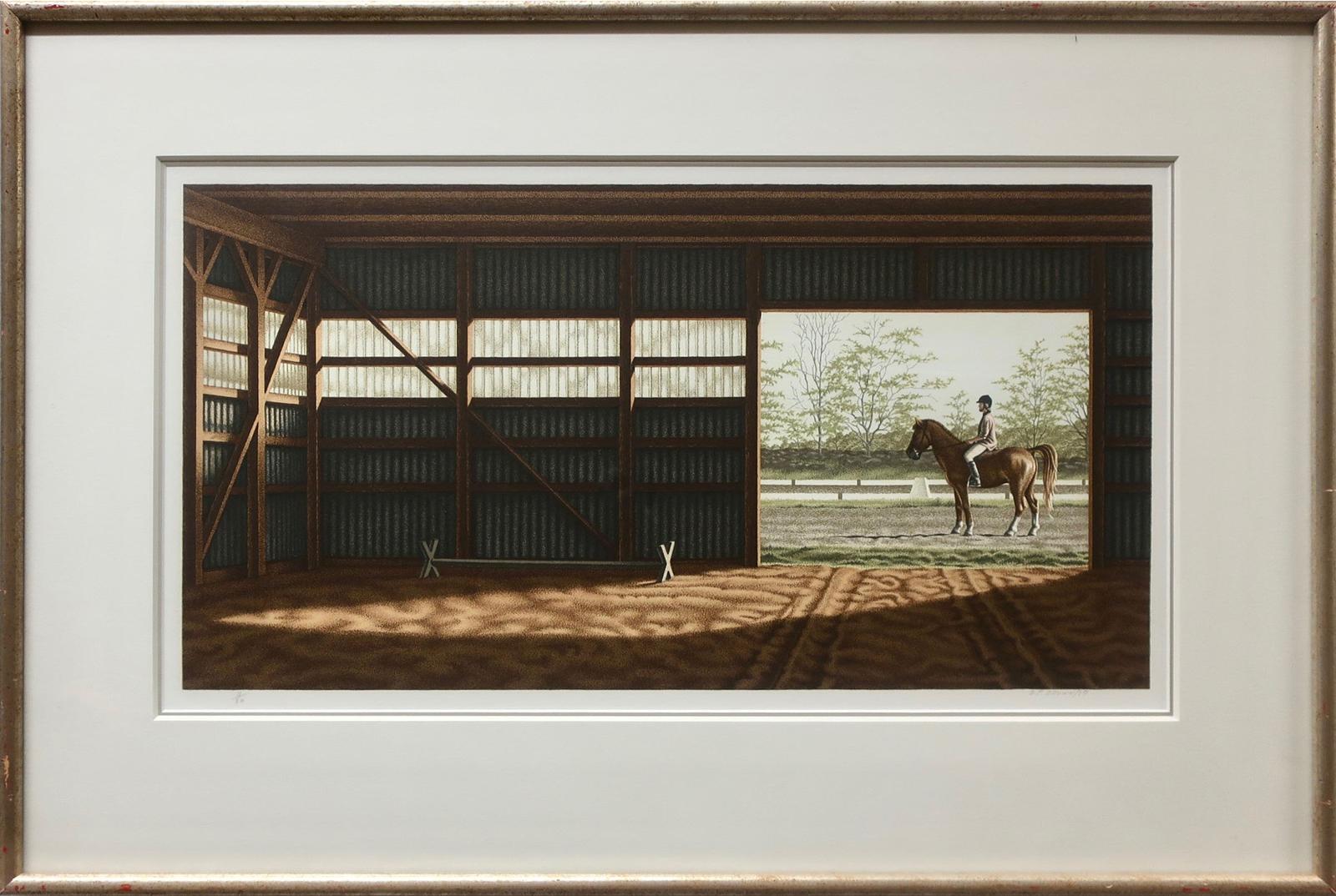 Daniel Price (D.P.) Erichsen Brown (1939) - Untitled (Outside The Stable)