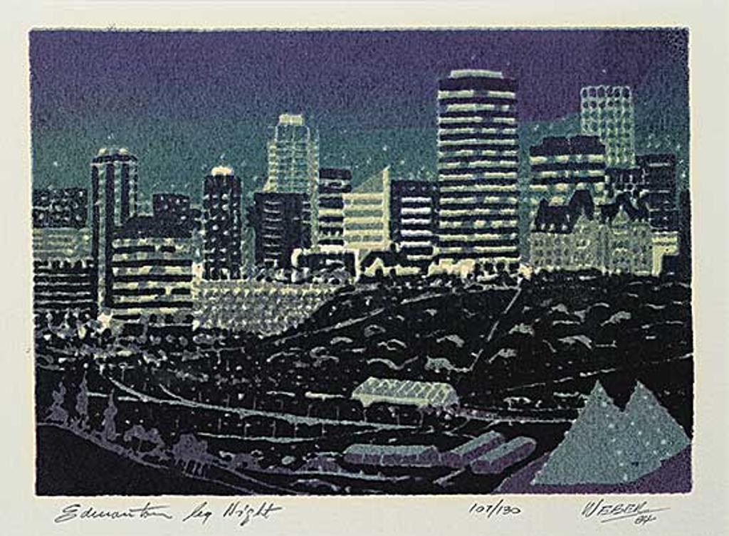 George Weber (1907-2002) - Edmonton by Night #107/130