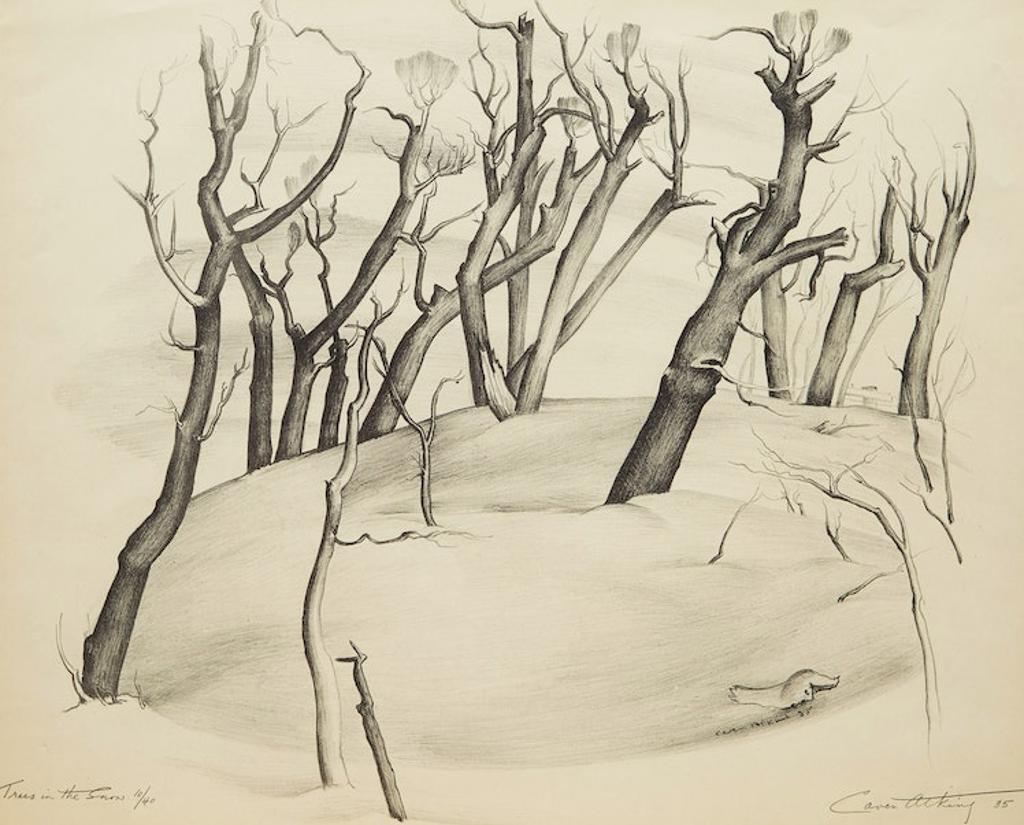 Ernest Caven Atkins (1907-2000) - Trees in the Snow