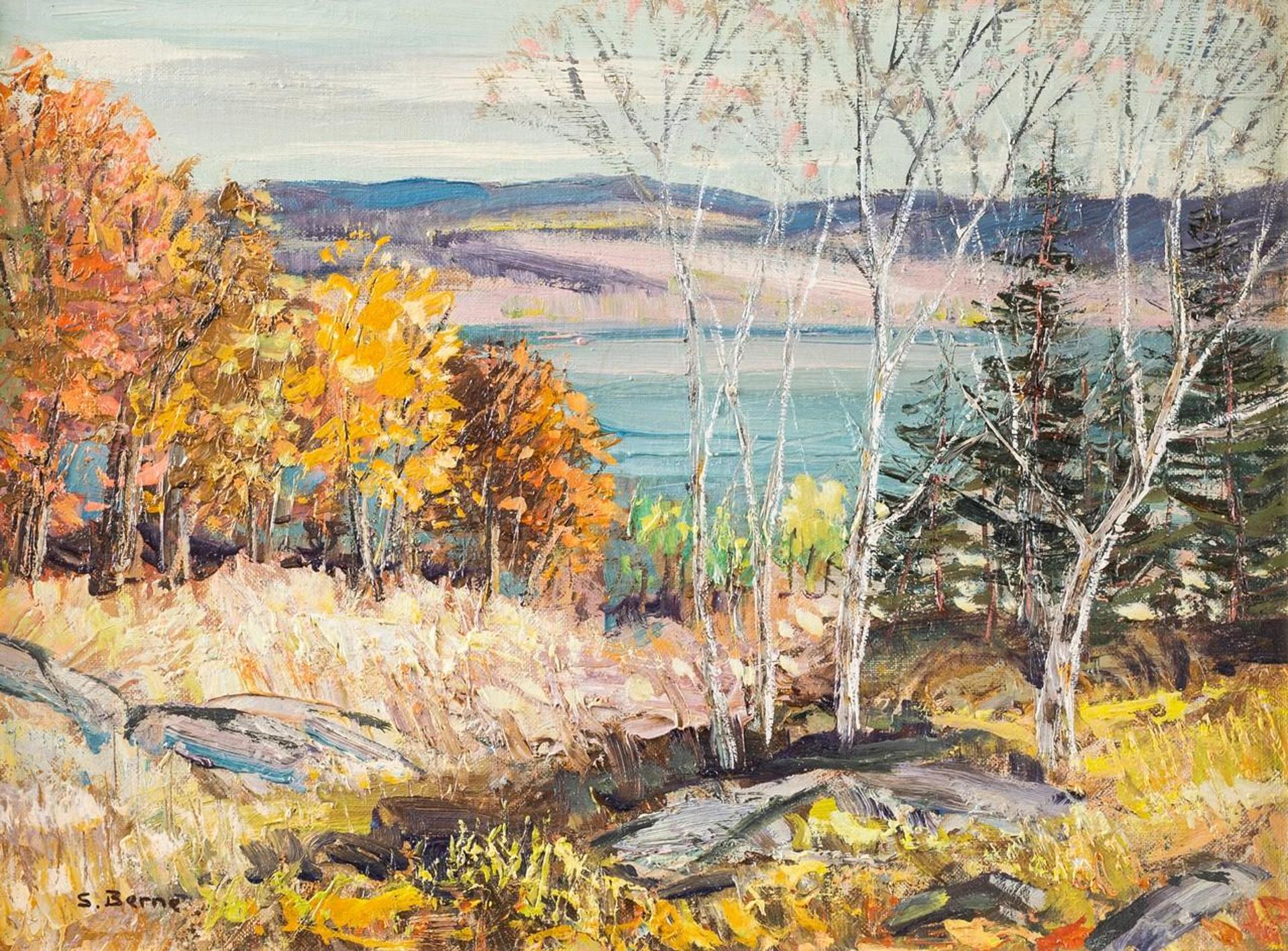 Sydney Martin Berne (1921-2013) - Fall Landscape with Lake