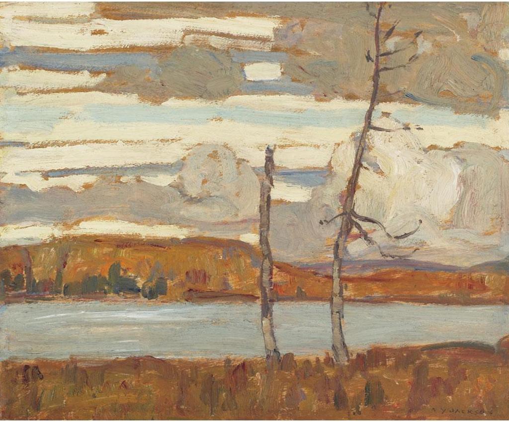 Alexander Young (A. Y.) Jackson (1882-1974) - October, Canoe Lake, 1914