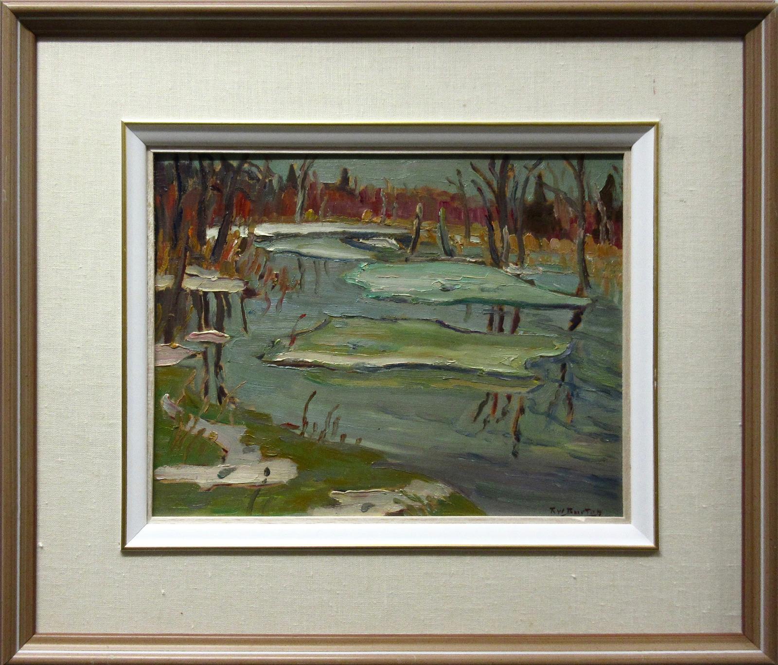 Ralph Wallace Burton (1905-1983) - Ice On Creek, Near Burritts Rapid, Ont.